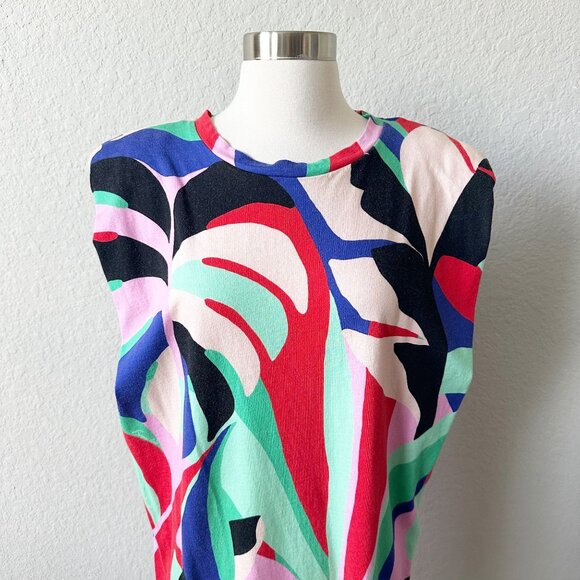 FARM Rio Colorful Abstract Midi Dress - Picture 4 of 15